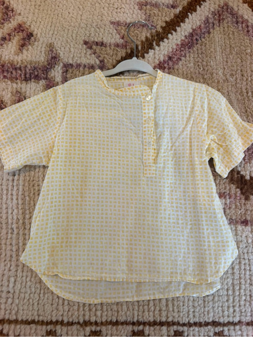 Ketiketa Boys Yellow Printed Short-Sleeve Top - Lightweight Summer Shirt